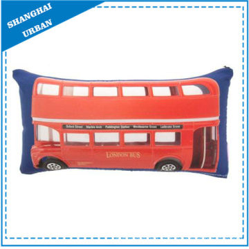 London Bus Impreso Poliéster Throw Pillow